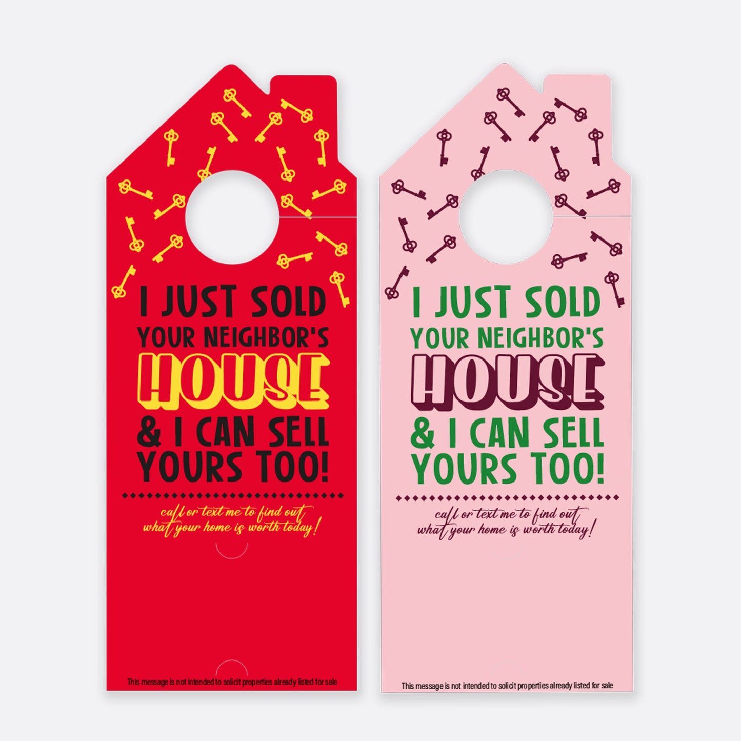 I Just Sold Your Neighbor's House | Door Hanger Realtors