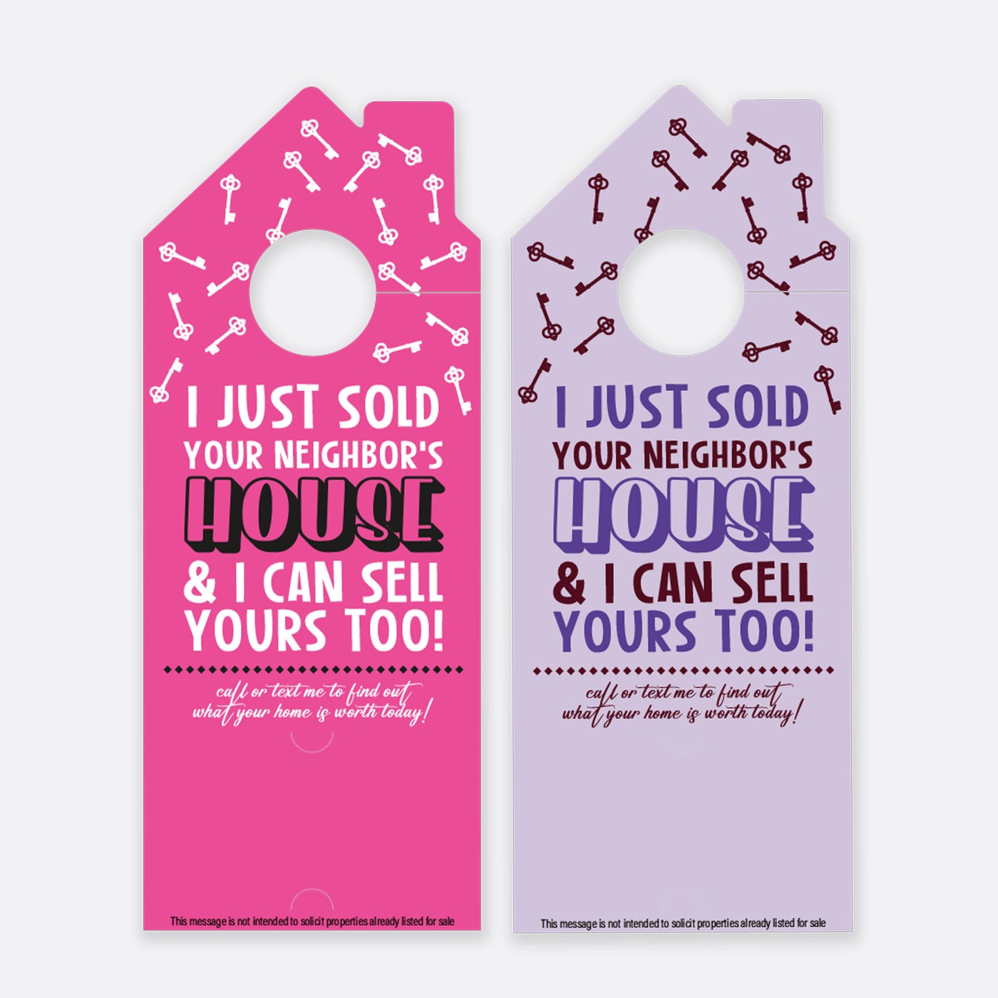 I Just Sold Your Neighbor's House | Door Hanger Realtors