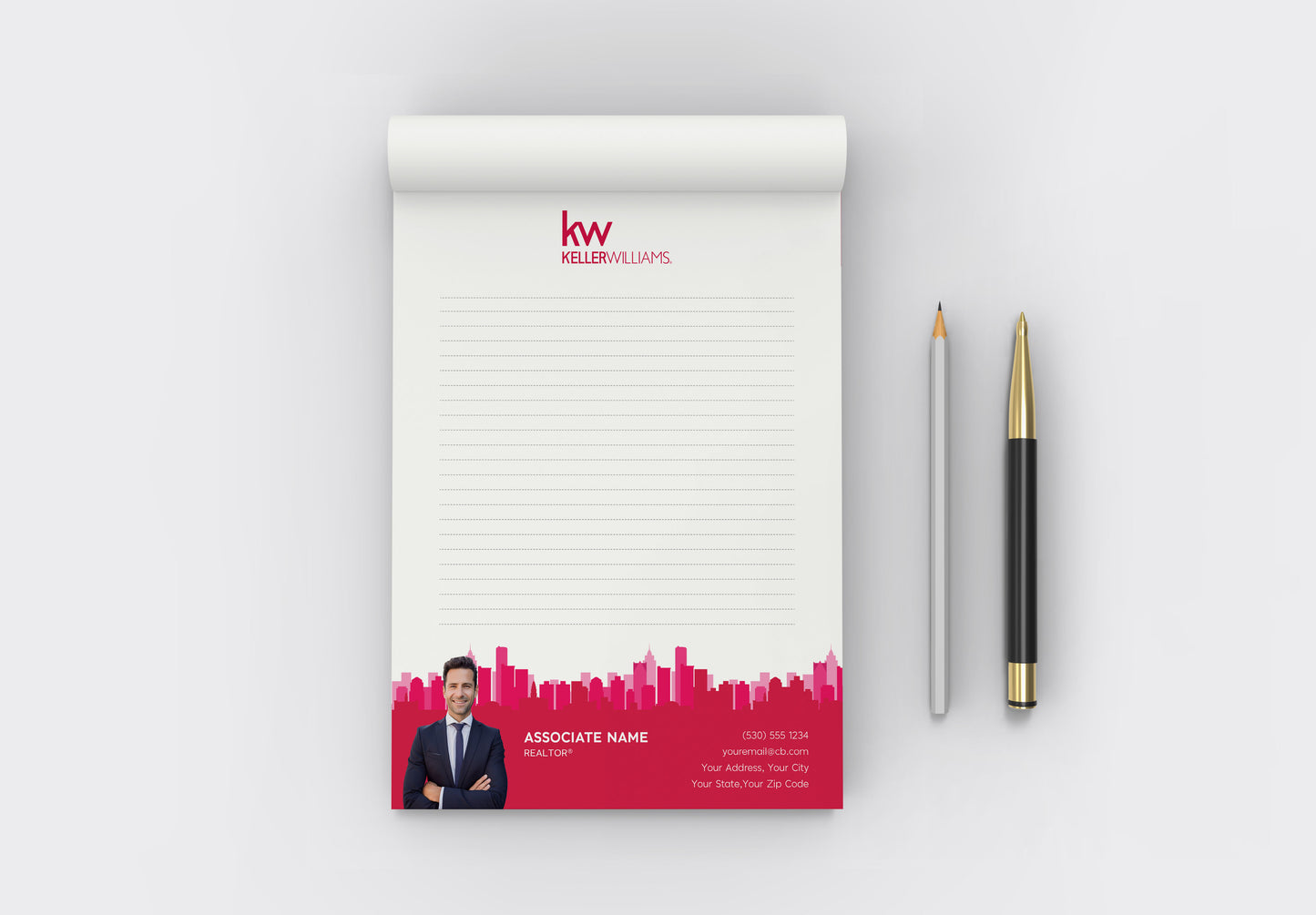 Keller Williams Custom Realtor Notepad