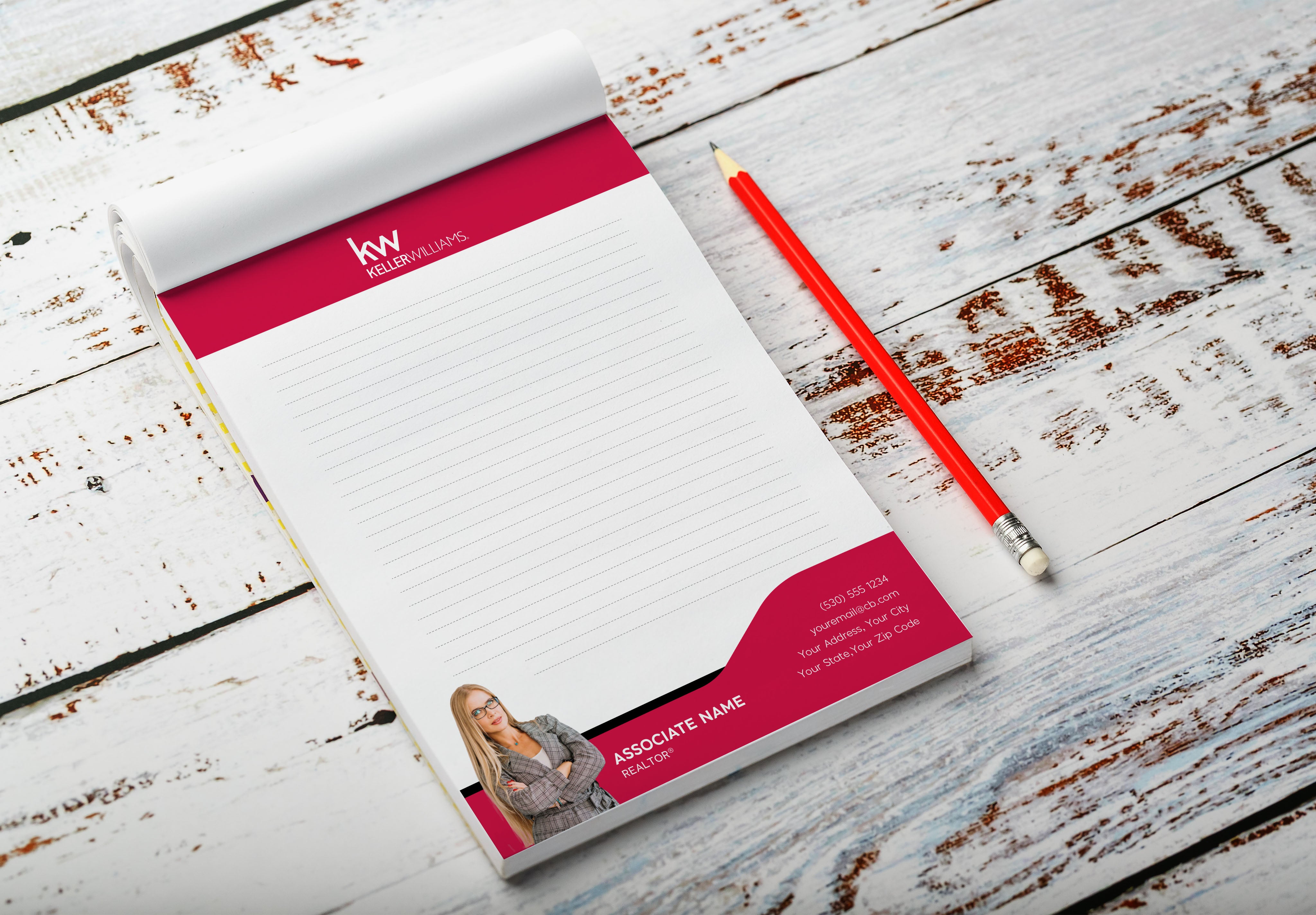 Keller Williams Custom Realtor Notepad