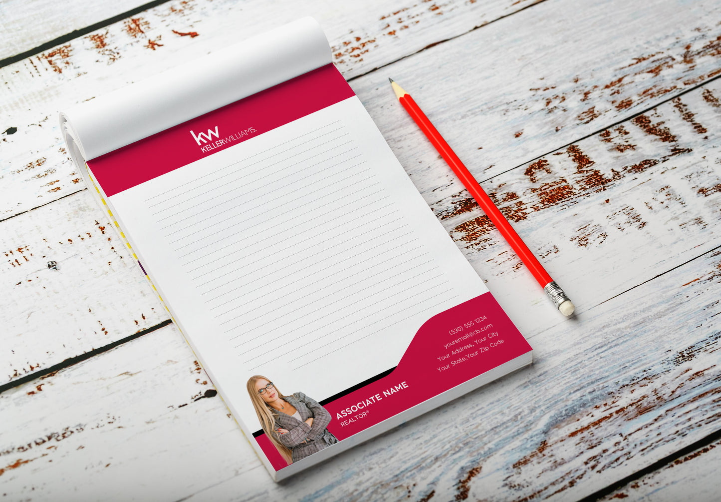 Keller Williams Custom Realtor Notepad