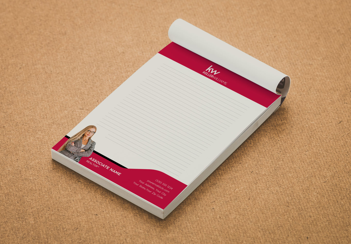 Keller Williams Custom Realtor Notepad
