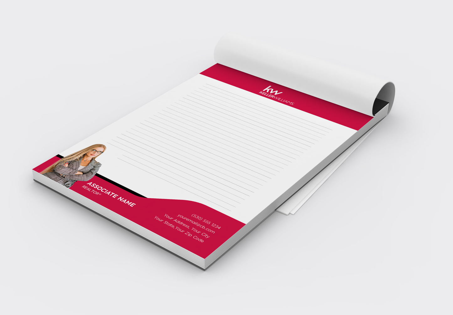 Keller Williams Custom Realtor Notepad