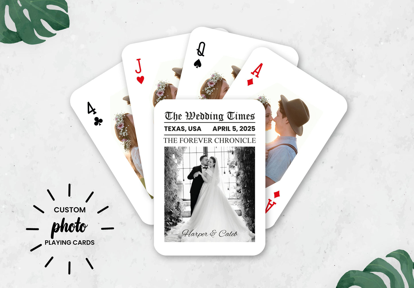 Wedding Guestbook |  Custom  |  Playing Cards