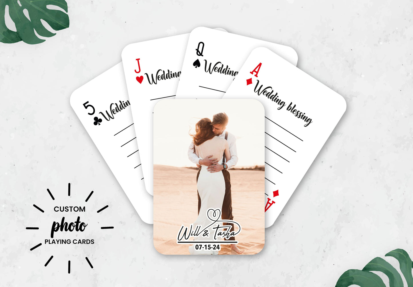 Wedding Guestbook |  Custom  |  Playing Cards