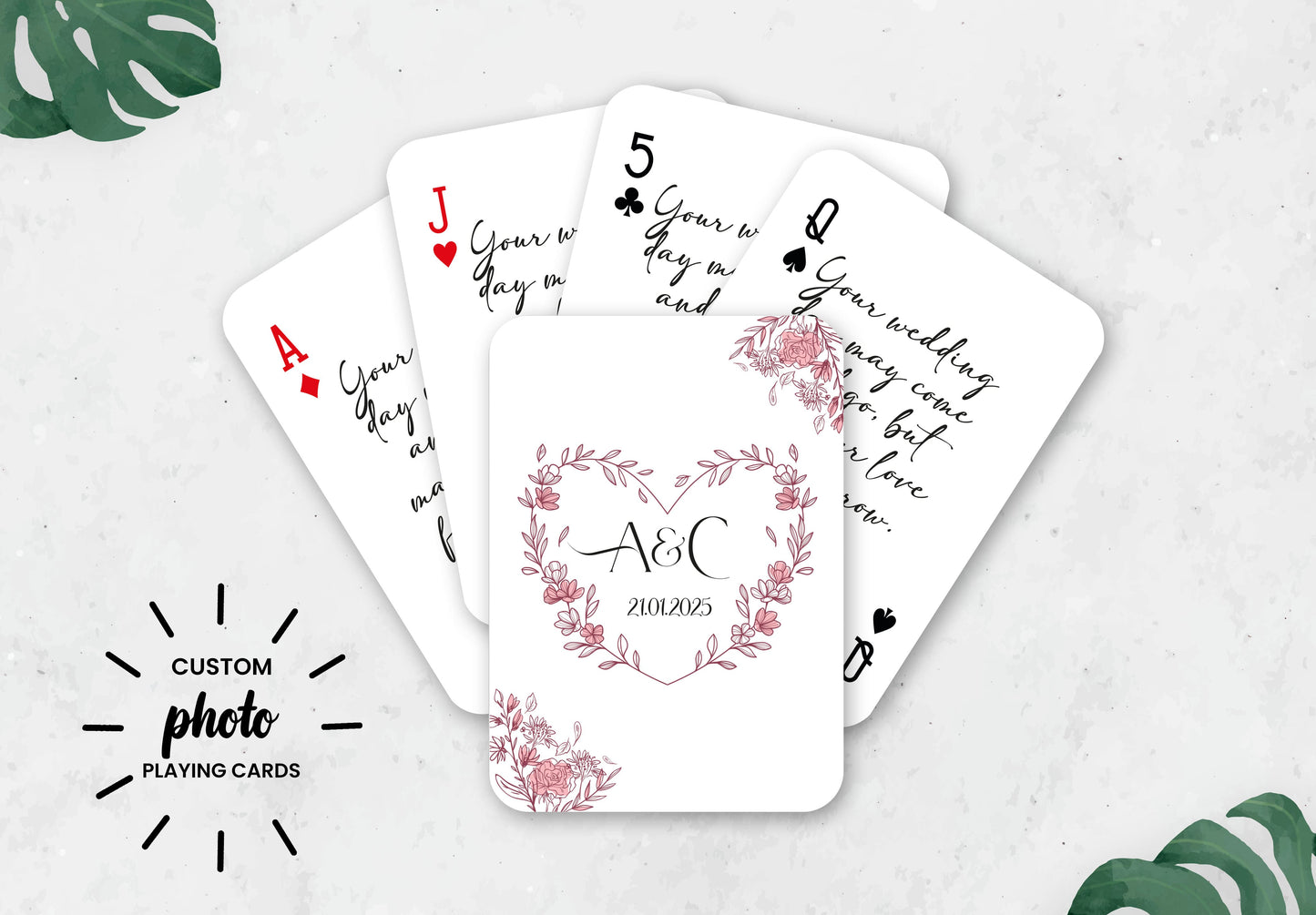 Wedding Guestbook |  Custom  |  Playing Cards