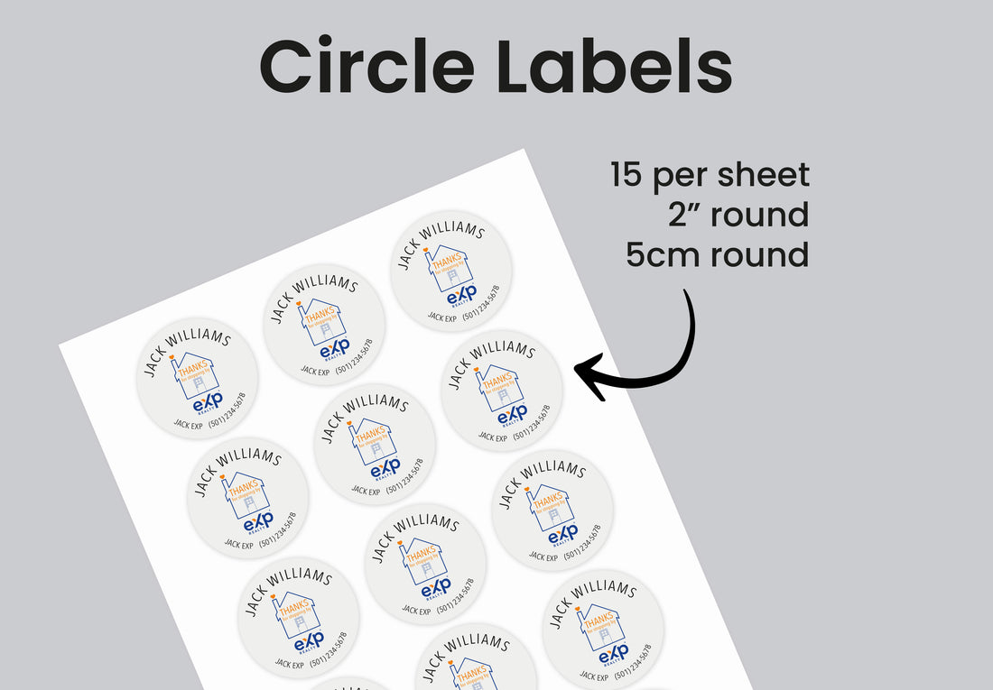 Labels  | eXp Realty | Thank You Stickers