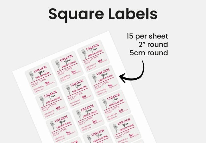 Labels  | Keller Williams | Thank You Stickers