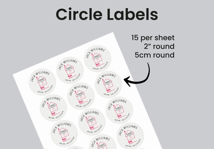 Labels  | Keller Williams | Thank You Stickers