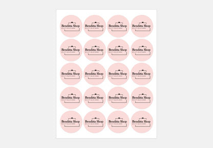 Round Logo Stickers | Custom Business Labels | Circle Branding Stickers | Stickers Size Options| personalized label stickers