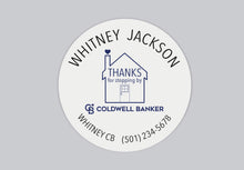 Load image into Gallery viewer, Coldwell Banker Stickers | Custom Realtor | Personalized Business Sticker | Happy Mail Sticker | Small Shop Sticker | Thank you Stickers
