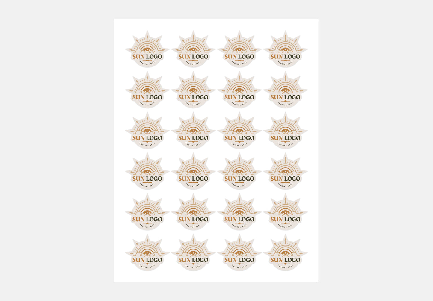 Round Logo Stickers | Custom Business Labels | Circle Branding Stickers | Stickers Size Options| personalized label stickers