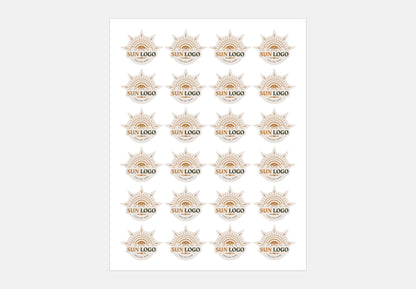 Round Logo Stickers | Custom Business Labels | Circle Branding Stickers | Stickers Size Options| personalized label stickers