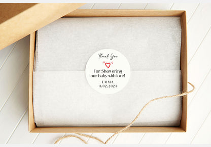 Baby Shower Thank You Stickers