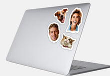 Load image into Gallery viewer, Face Stickers | Custom Face Stickers | Personalized Stickers | Custom Party Favor| Waterproof Stickers| sticker sheet | Glossy Vinyl Sticker
