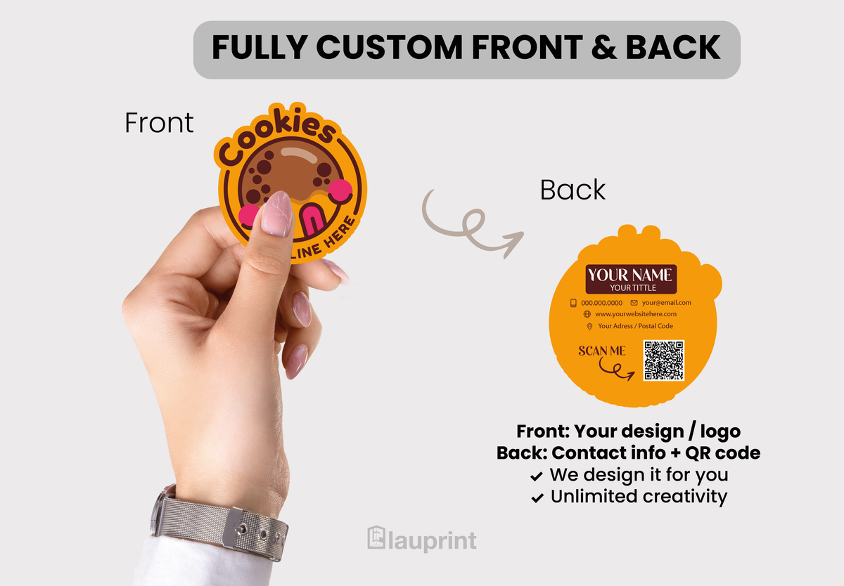 Die Cut Custom Business Cards - Bakeshop