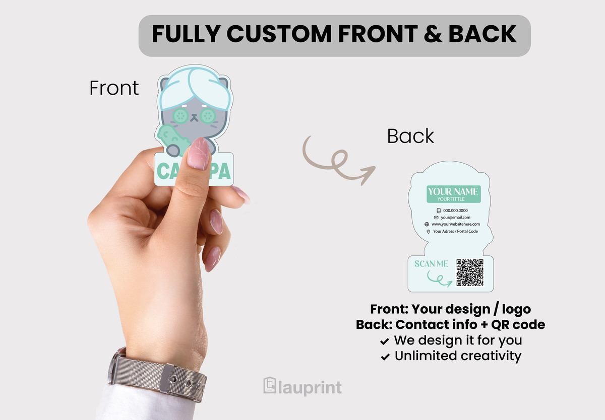 Die Cut Custom Business Cards - Pet Spa (2)