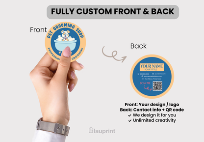 Die Cut Custom Business Cards - Pet Spa