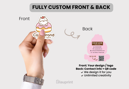 Die Cut Custom Business Cards - Bakeshop