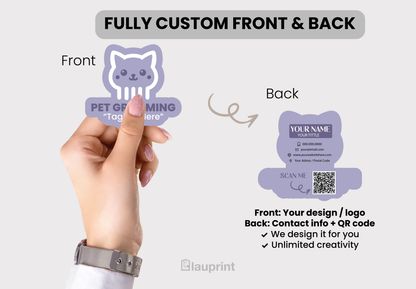 Die Cut Custom Business Cards - Pet Spa (2)