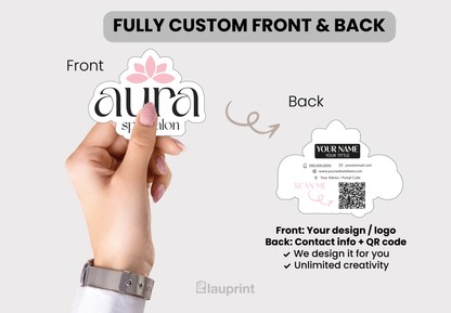 Die Cut Custom Business Cards - Spa