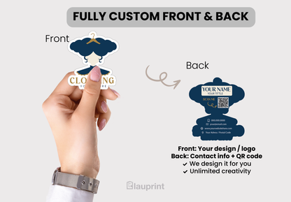 Die Cut Custom Business Cards - Clothing