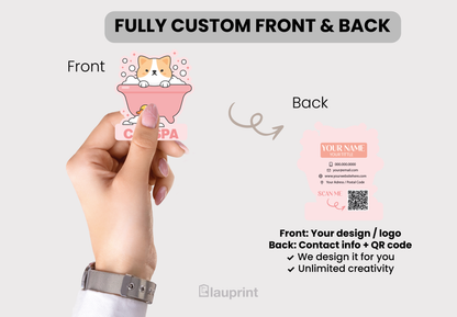 Die Cut Custom Business Cards - Pet Spa (2)