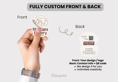 Die Cut Custom Business Cards - Bakeshop