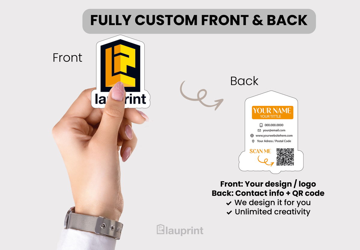 Die Cut Custom Business Cards - Lauprint