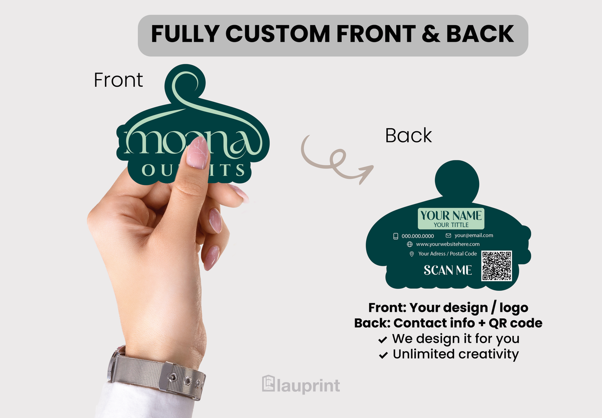 Die Cut Custom Business Cards - Clothing