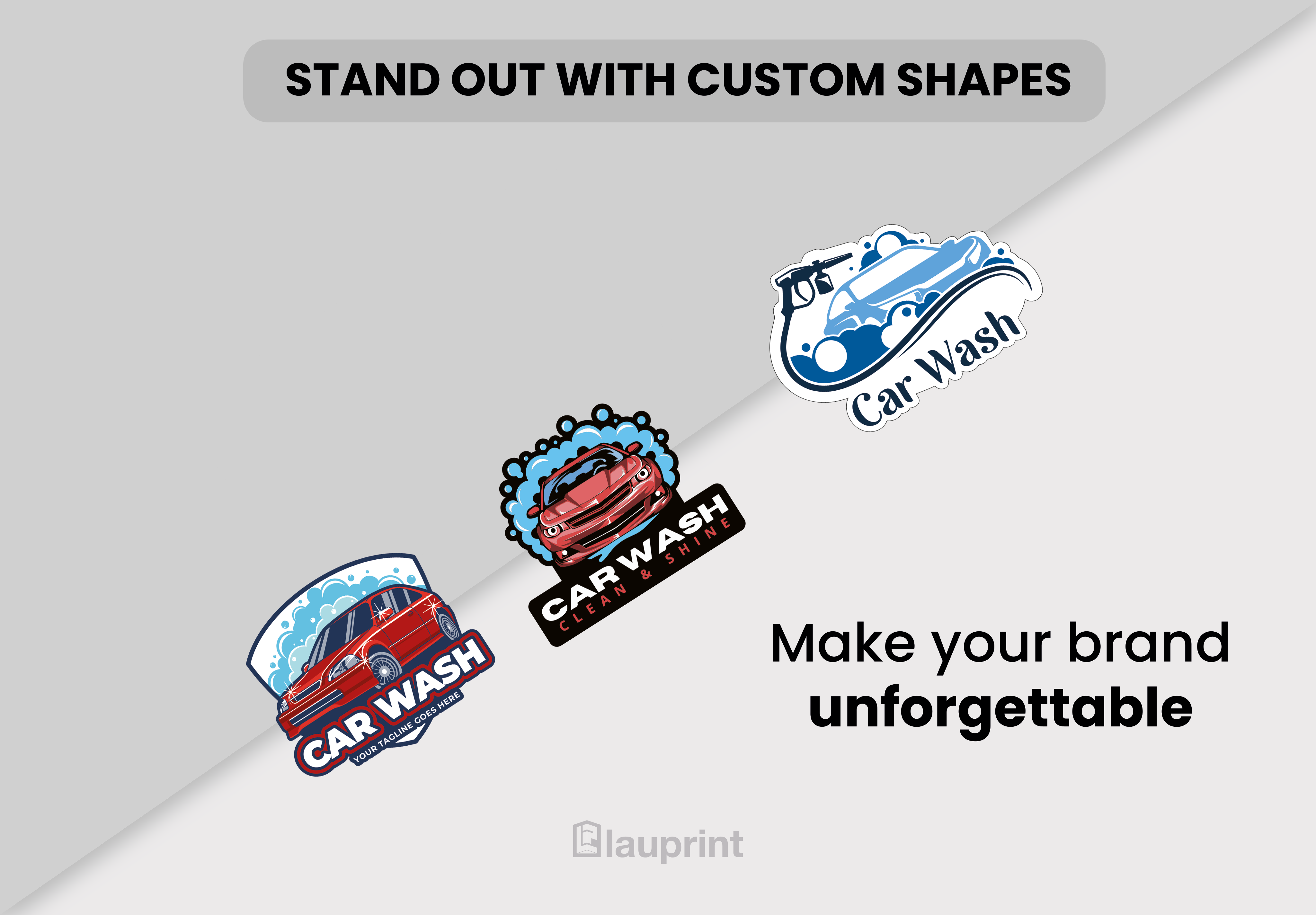 Die Cut Custom Business Cards - Car Wash
