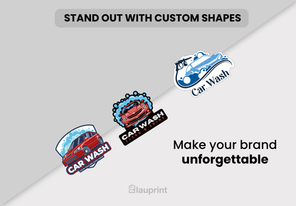 Die Cut Custom Business Cards - Car Wash