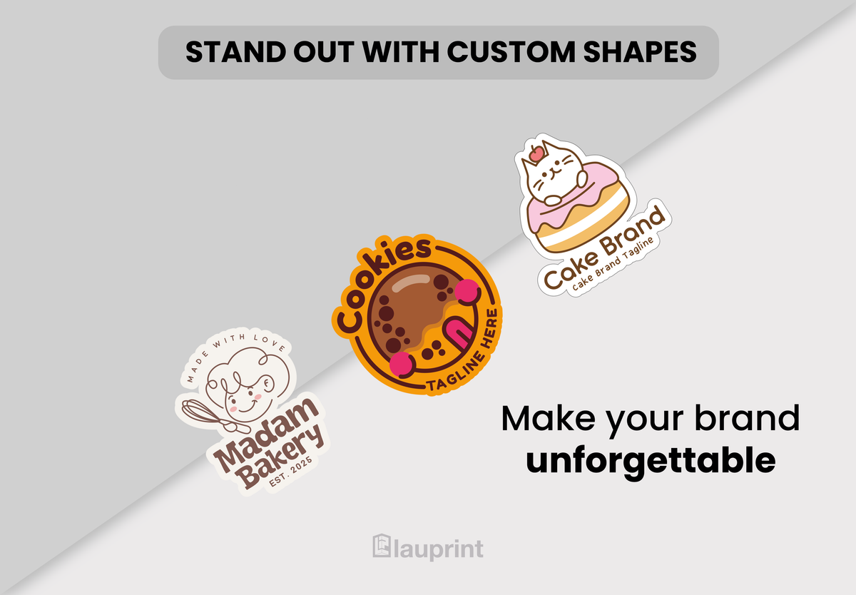 Die Cut Custom Business Cards - Bakeshop
