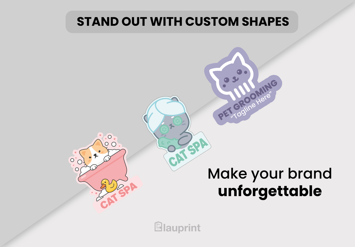 Die Cut Custom Business Cards - Pet Spa (2)