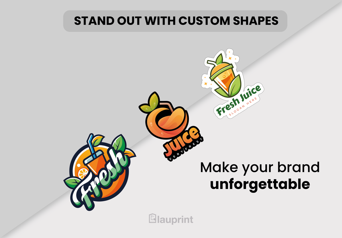 Die Cut Custom Business Cards - Juice
