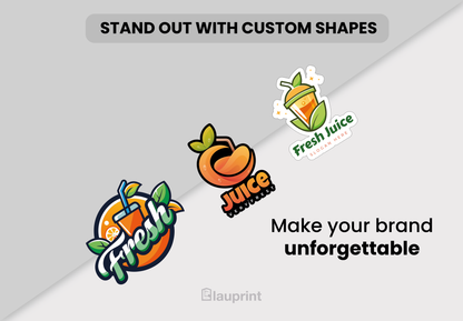 Die Cut Custom Business Cards - Juice