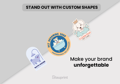 Die Cut Custom Business Cards - Pet Spa