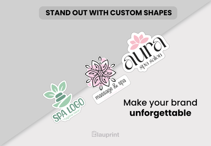 Die Cut Custom Business Cards - Spa