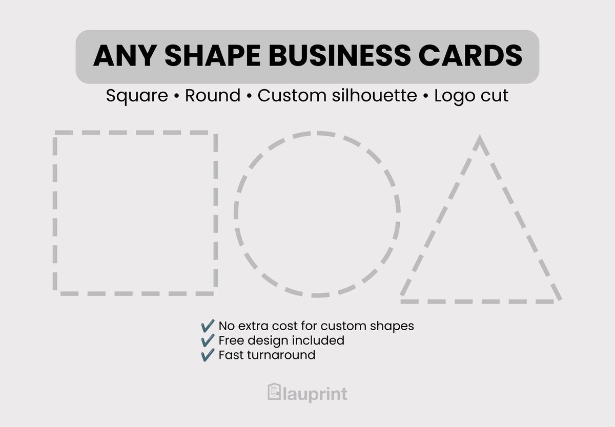 Die Cut Custom Business Cards - Nail Salon
