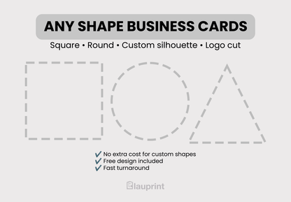 Die Cut Custom Business Cards - Nail Salon