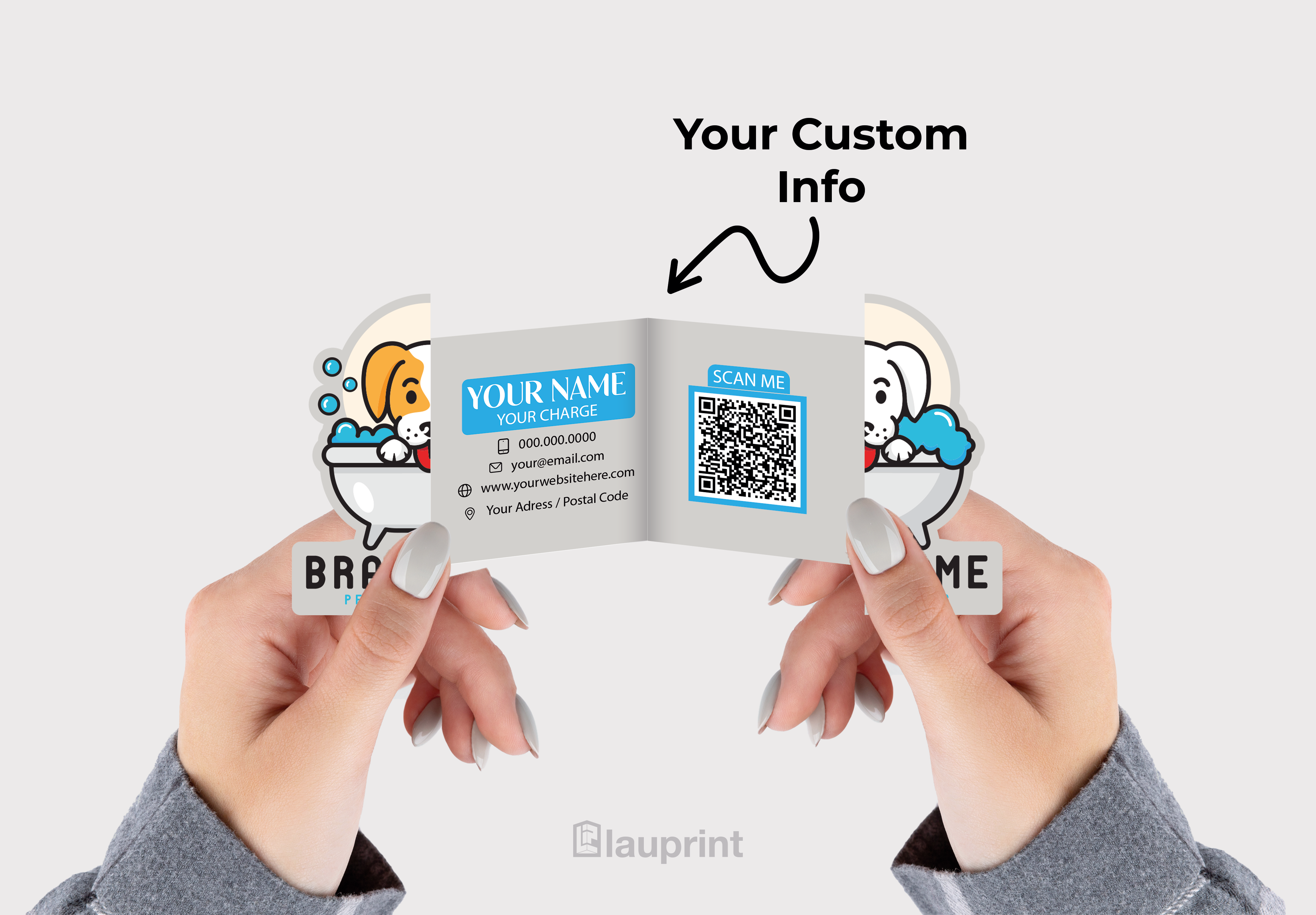 Shaped Business Cards | Pet Spa (2)
