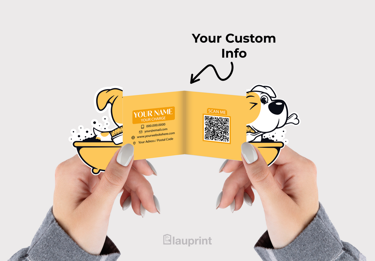 Shaped Business Cards | Pet Spa (3)