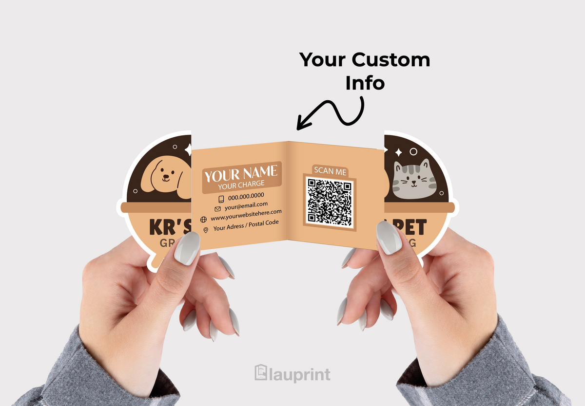 Shaped Business Cards | Pet Spa (1)