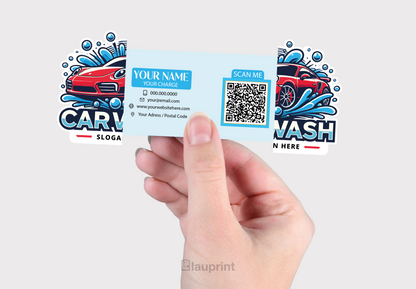Shaped Business Cards | Car Wash (1)