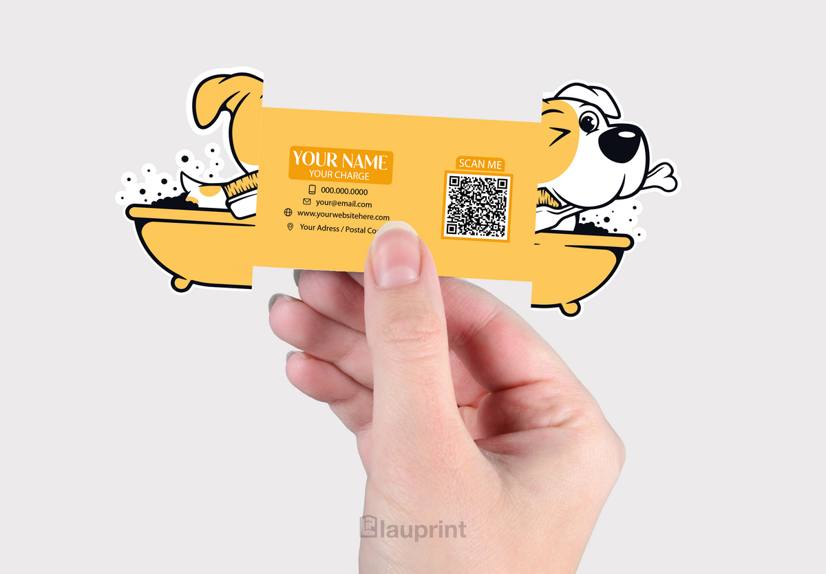 Shaped Business Cards | Pet Spa (3)