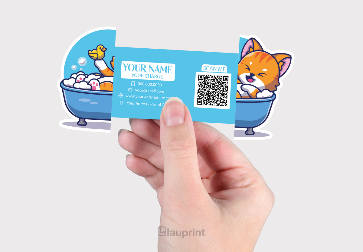 Shaped Business Cards | Pet Spa (4)