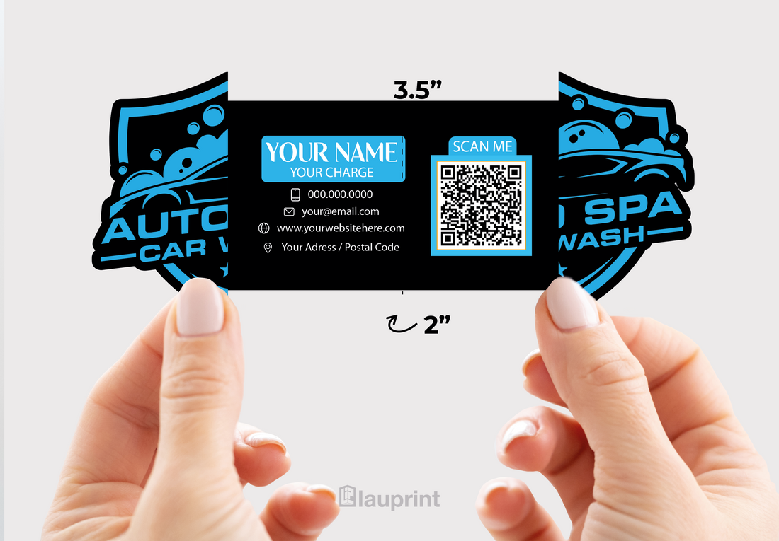Shaped Business Cards | Car Wash (2)