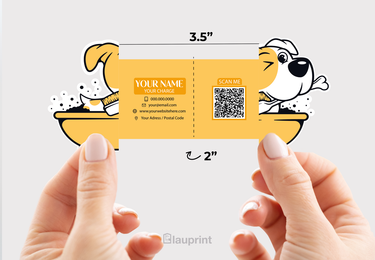 Shaped Business Cards | Pet Spa (3)