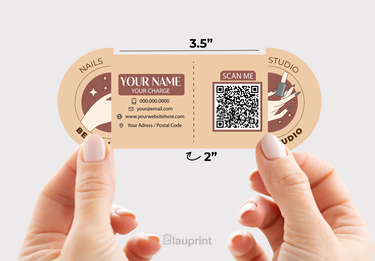 Shaped Business Cards | Nails (1)