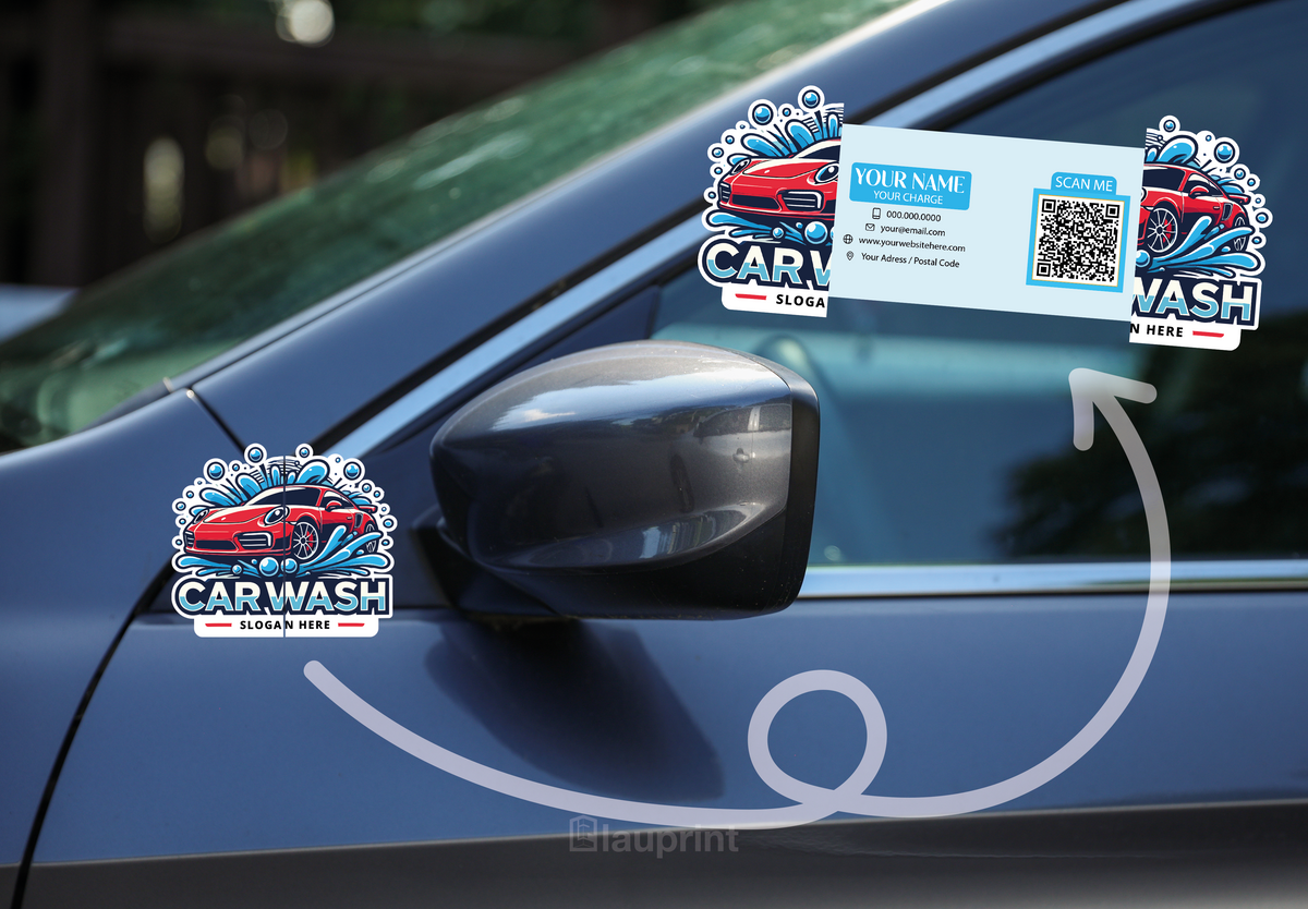 Shaped Business Cards | Car Wash (1)